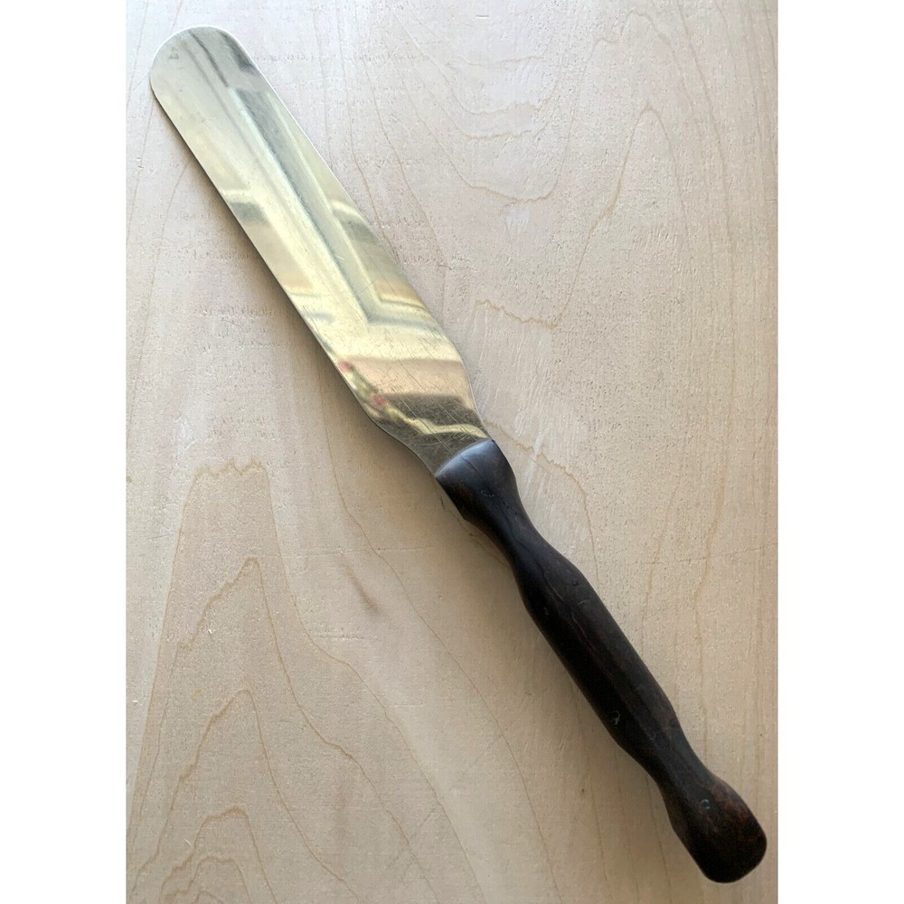 Vintage Cutco Spatula Frosting Spreader No. 1028 Orange Swirl Handle